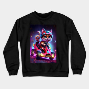 Super Cat Kart Racing Crewneck Sweatshirt